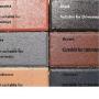 Different colours of paving