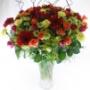 Beautiful & bright flowers in a vase