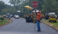 Tar paving and asphalt paving