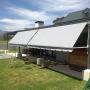 Fall arm awning