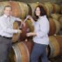 Owner and Winemaker tasting Barrels