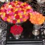 Rose centerpieces