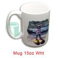 Printed white mug
