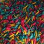 Colored almonds