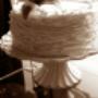 Ruffle Cake with edible lilly