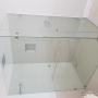 Uploaded by visitor on 2017/06/02 - Frameless shower enclosure with 3 hinges and towel rail