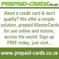Prepaid Credit Cards South Africa