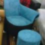 Princess highback-Blue Suede