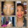 Permanent make-up full face before and after