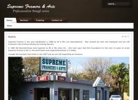 Supreme Framers & art CC's website