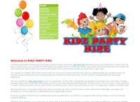 Kidz Party Hire's website