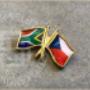 Double Flag Lapel Pin
