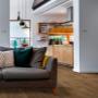 The Heterogeneous Vinyl flooring in Columbian Oak 649M from Belgotex’s Strut range is a durable vinyl tile that’s perfect for your home office.
