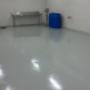 Warehouse floor coated with self leveling epoxy