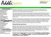 Addhi Sports's website