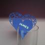 Wedding name tag laser cut