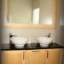 solid oak vanity