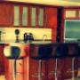 solid wood bar
