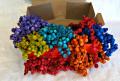crocheted wood beads necklace