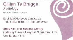 Gillian Te Brugge Audiology