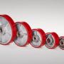 Cast iron Polyurethane wheels