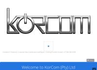 Korcom (Pty) Ltd's website