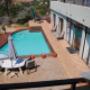 Outside swimming pool area