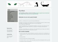 Purrfect Pet Hotel's website
