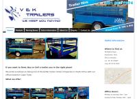 V&k Trailers's website