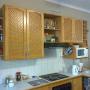 Top cupboards added in kitchen