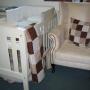 cot and feeding chair