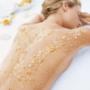 Unwind and restore with a relaxing back scrub.