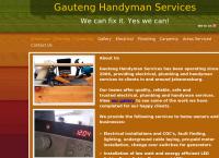 Gauteng Handyman Services's website
