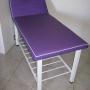 Fixed steel framed massage table, bed/plinth
