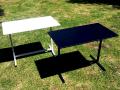 Small nail tables in steel frame – Black White