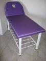 Fixed steel framed massage table, bed plinth