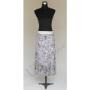 Printed Lined Chiffon Skirt - Aqua Shell