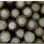 Anti-split wooden poles