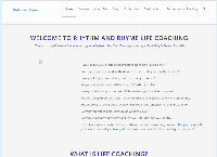 Rhythm and Rhyme Coaching's website