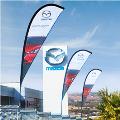 Marketing material such as banners, tablecloths, gazebos, umbrellas etc