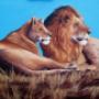 Lion and Lioness Resting