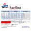Rate Sheet