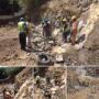 Rock demolished