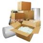 Boxes, tapes and bubble wrap