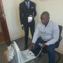 Dr Bob Kambusi from Angola testing our DP10 Ultrasound machine