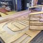 Dry joint frame for tub chair