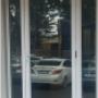 White Single hinge door with  2  fix sidelights
