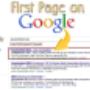 Google First Page Ranking