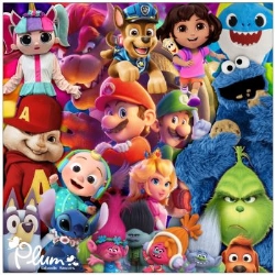 Plum Kidioodle Mascots