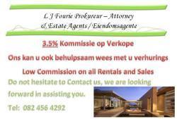 L J Fourie Prokureur/Attorney & Eiendomsagente/Estate Agents